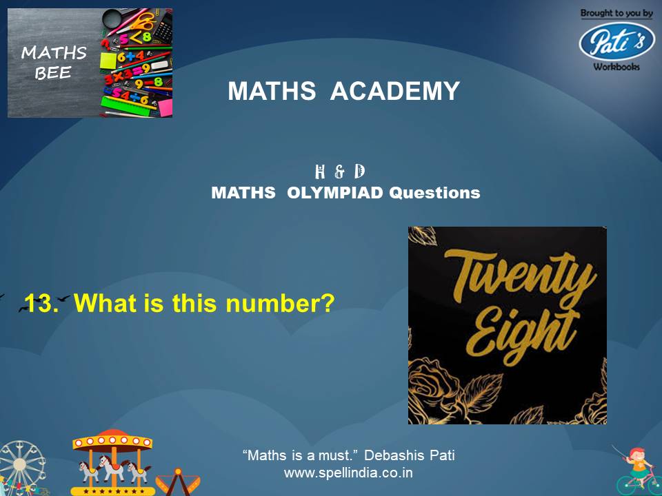 Maths Olympiad exams ... Practice Sample Questions